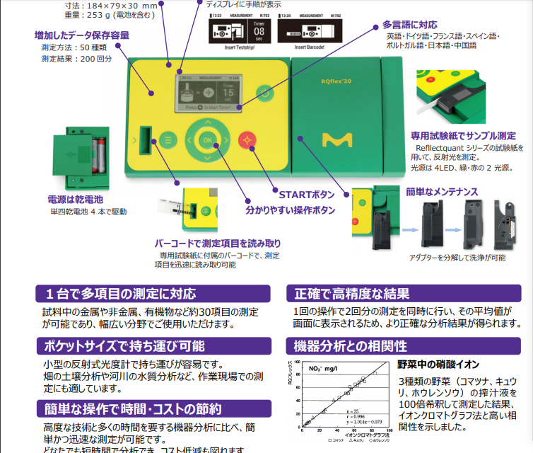 日本Rqflex便携式反射光度计Rqflex 20 /Rqflex 10