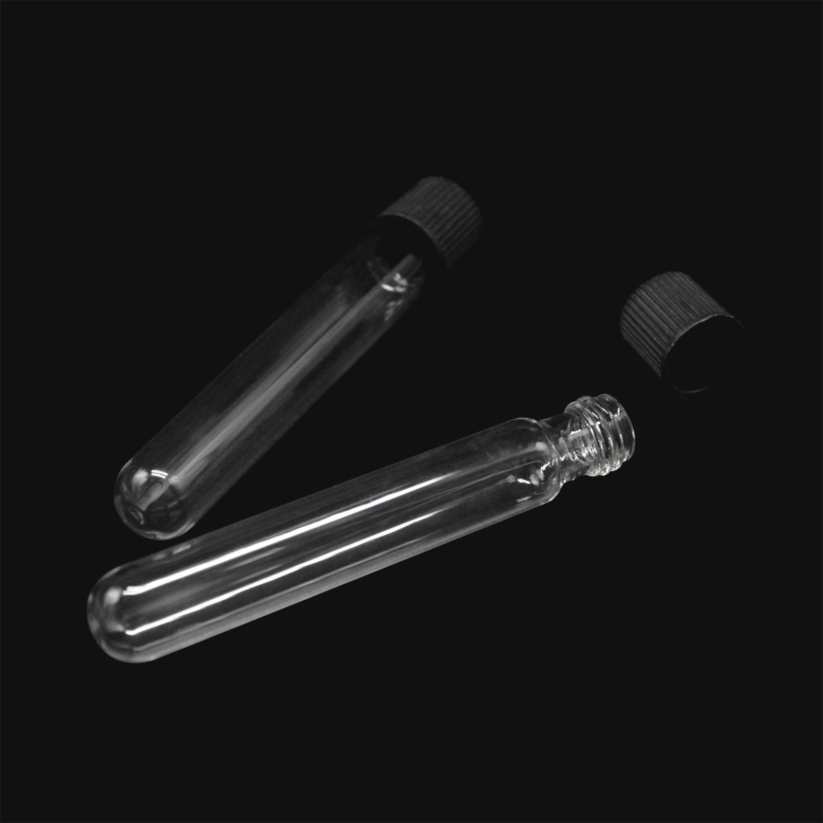 10.0ml圆底血清试管，中性硼硅材质，带胶木螺口盖