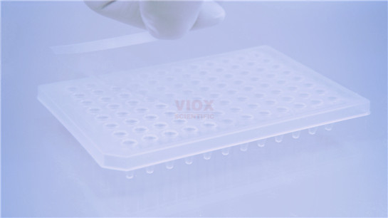 ABI荧光定量PCR仪专用96孔板半裙边透明板VP1021-C