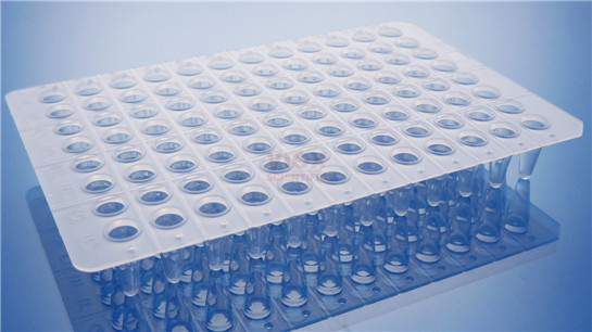 无裙边PCR板,96孔透明VP1011-C