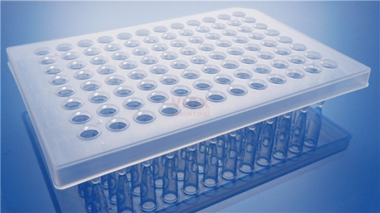 96孔半裙边PCR板0.2ml透明适配ABI仪器VP2011-C