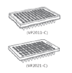 0.2ml96孔荧光定量板半裙边PCR板透明VP2011-C